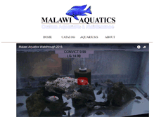 Tablet Screenshot of malawi-aquatics.com